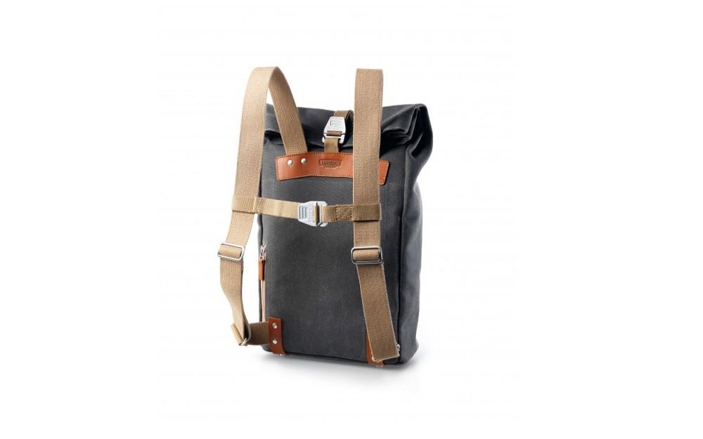 brooks england pickwick small leather-trimmed cotton-canvas backpack Brooks Pickwick Day Pack